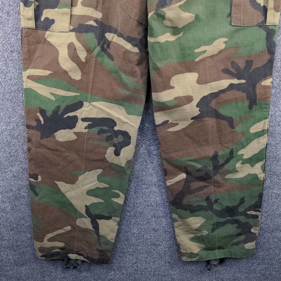 Vanguard Mens Camo Cargo Pants Camo Green Brown Size M Pockets - Picture 9 of 11